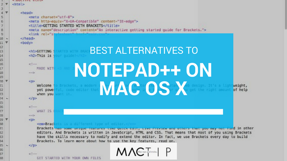 notepad for mac